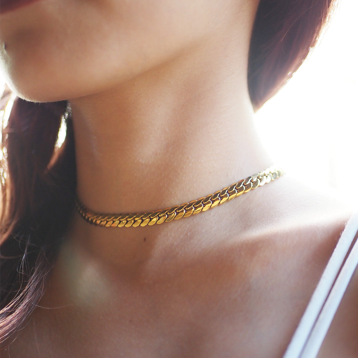 316L キューバンチェーンネックレス