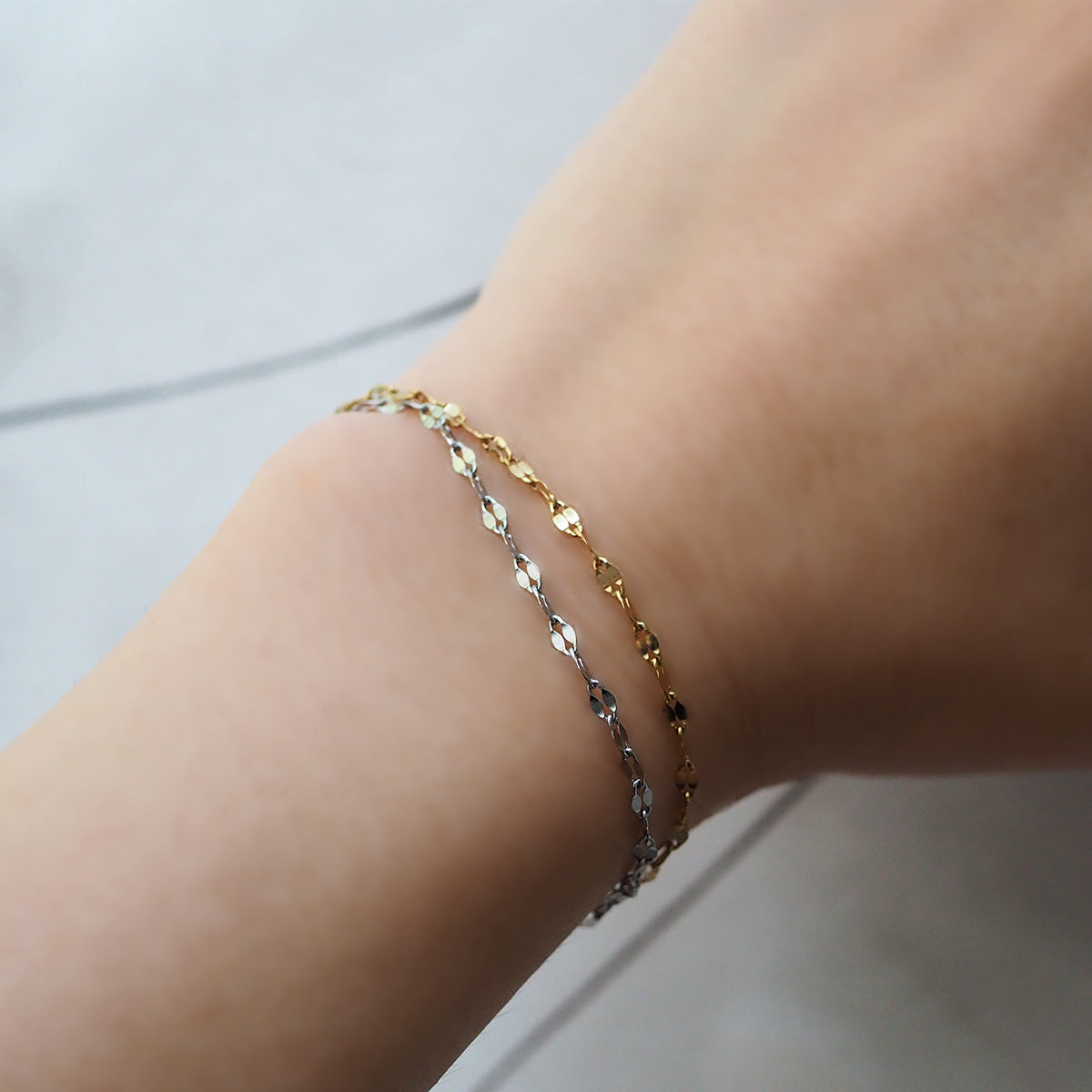 316L ペタルチェーンブレスレット