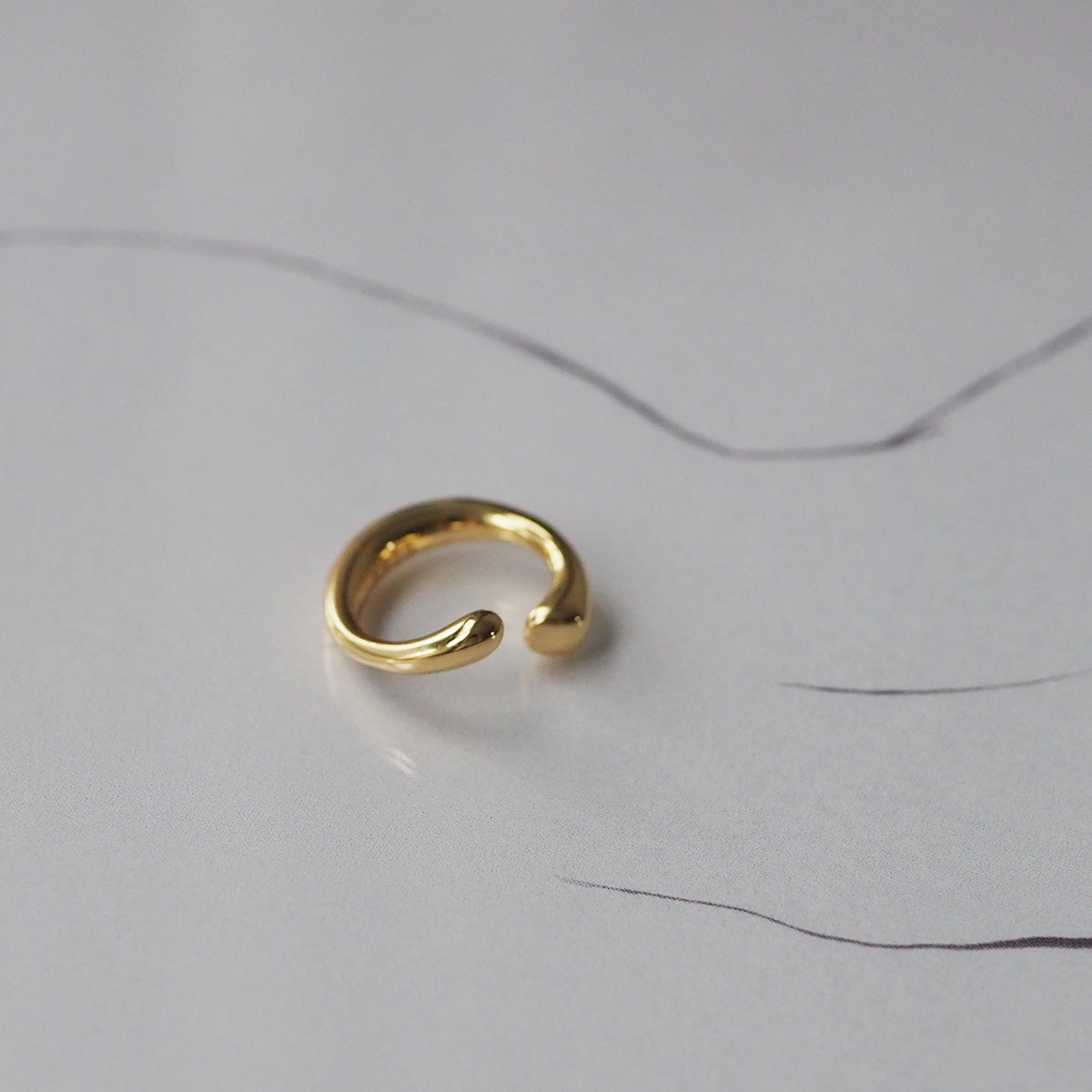 S925 シンプルイヤーカフ