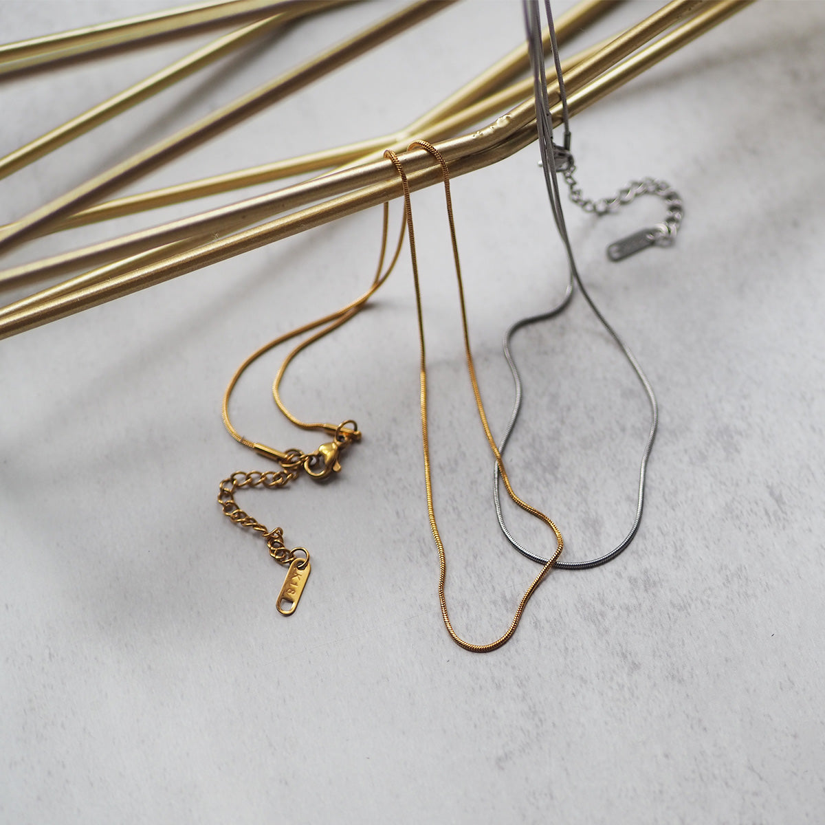 316L スネークチェーンネックレス