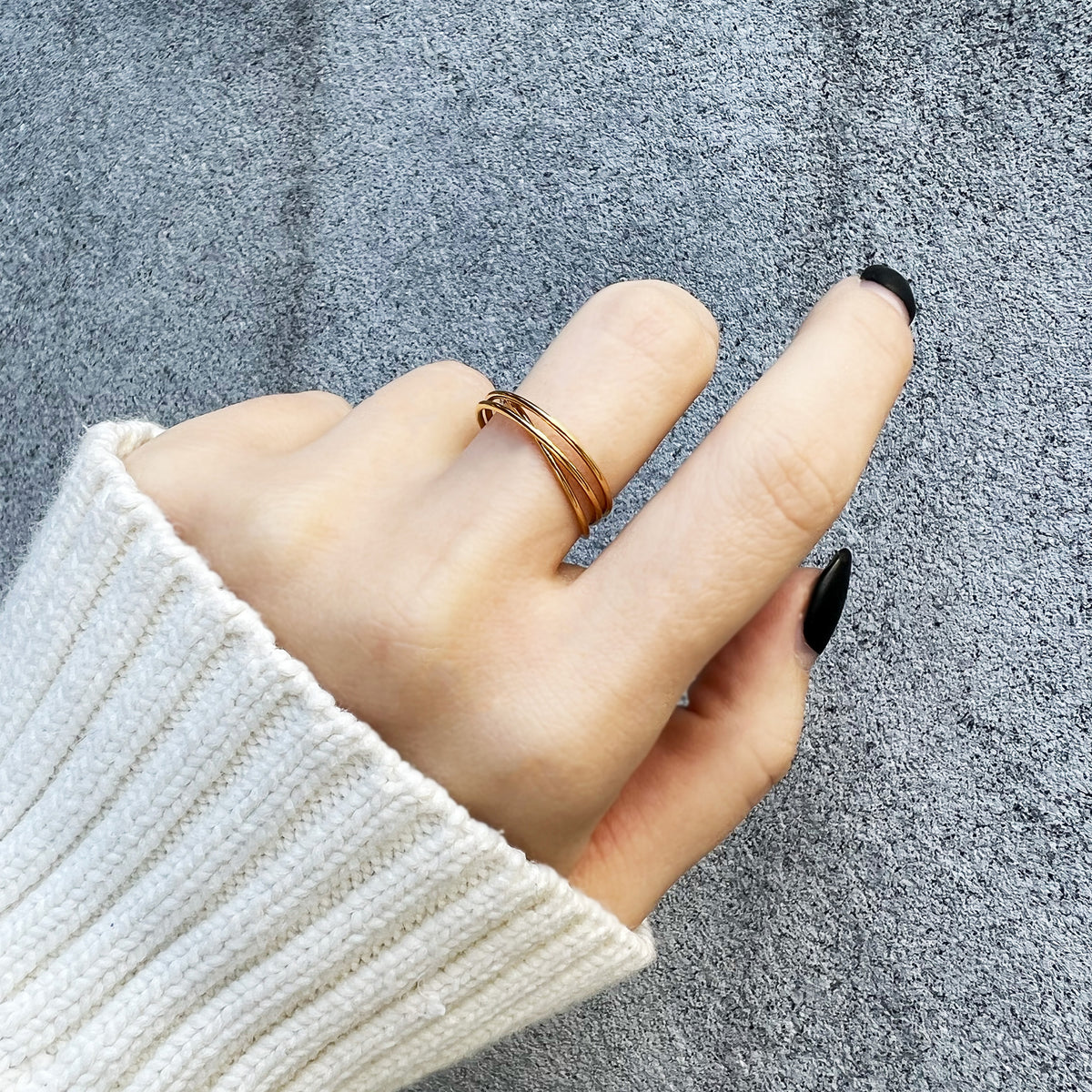 316L プレーントリプルリング