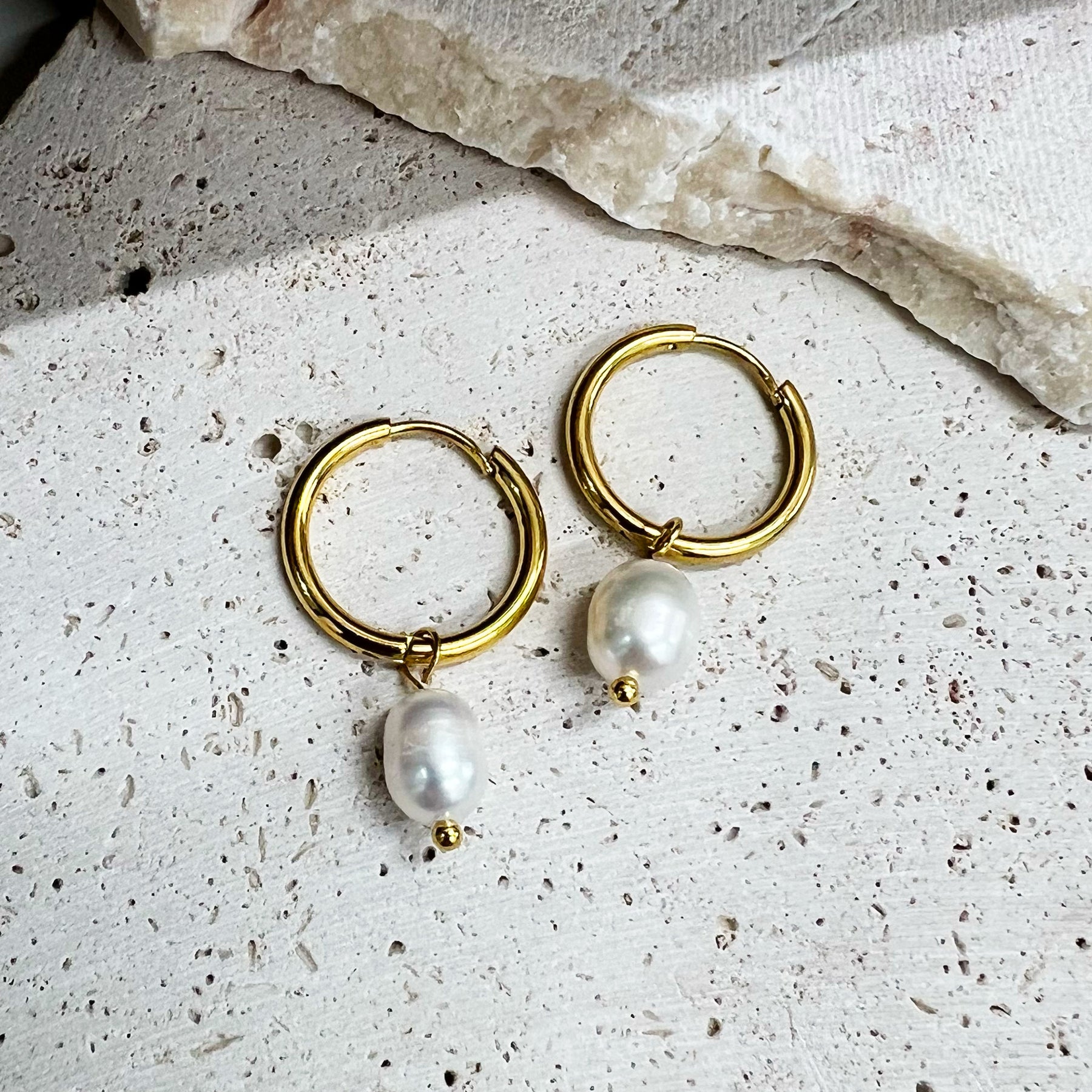 316L パールフープピアス