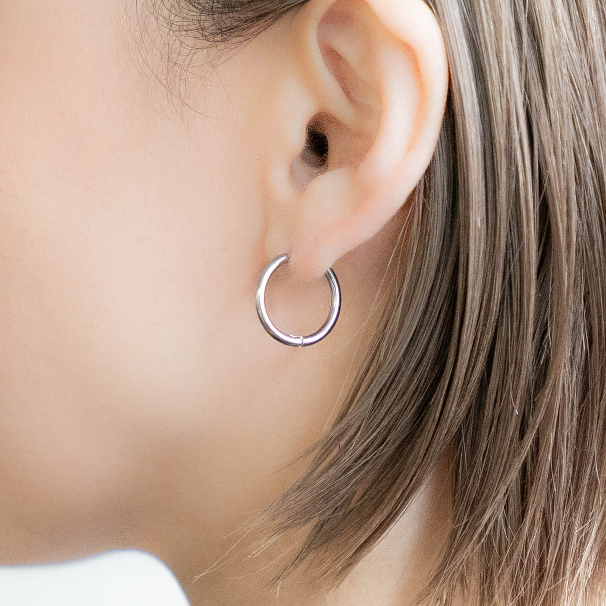 316L シンプルフープピアス