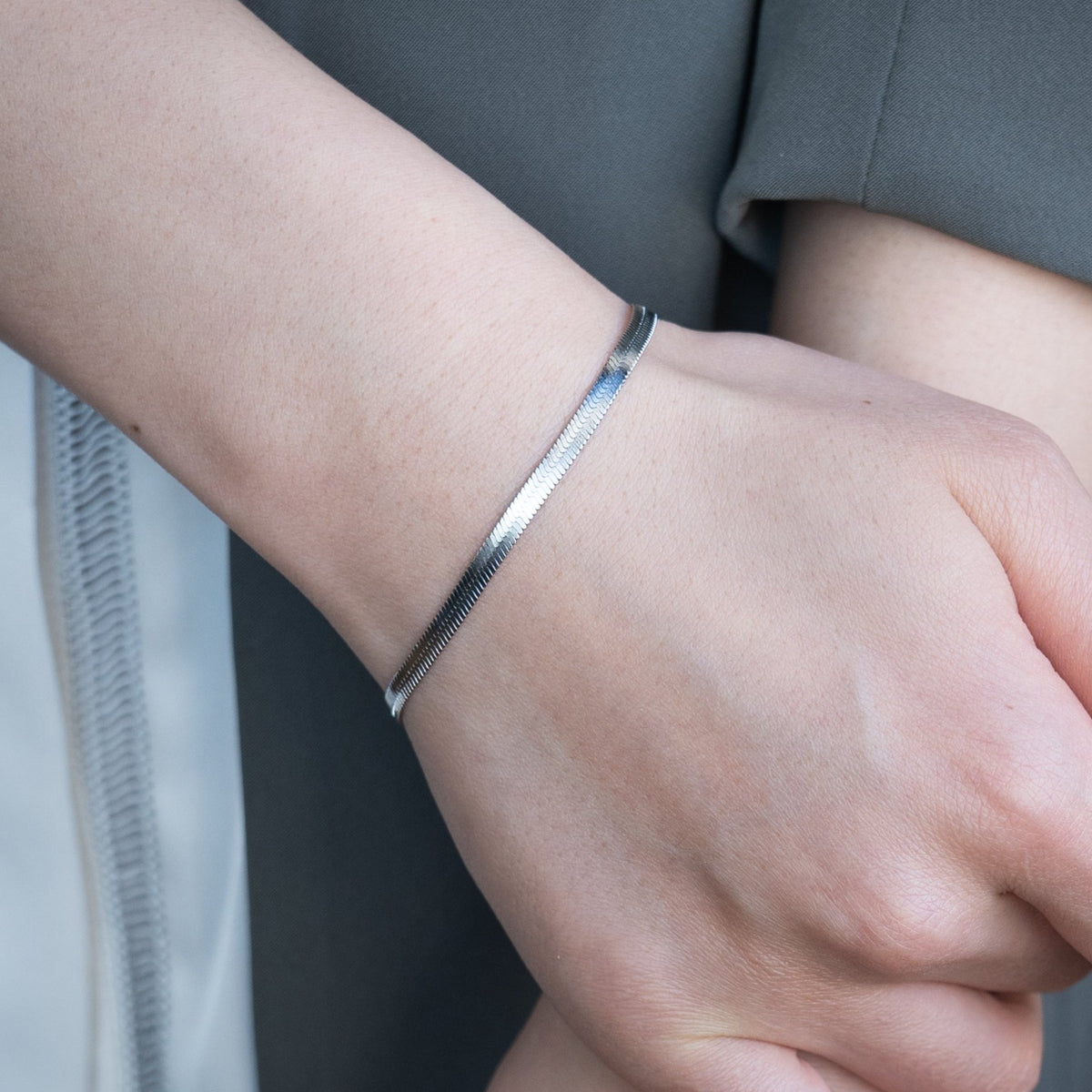 316L スネークチェーンブレスレット(3mm幅)