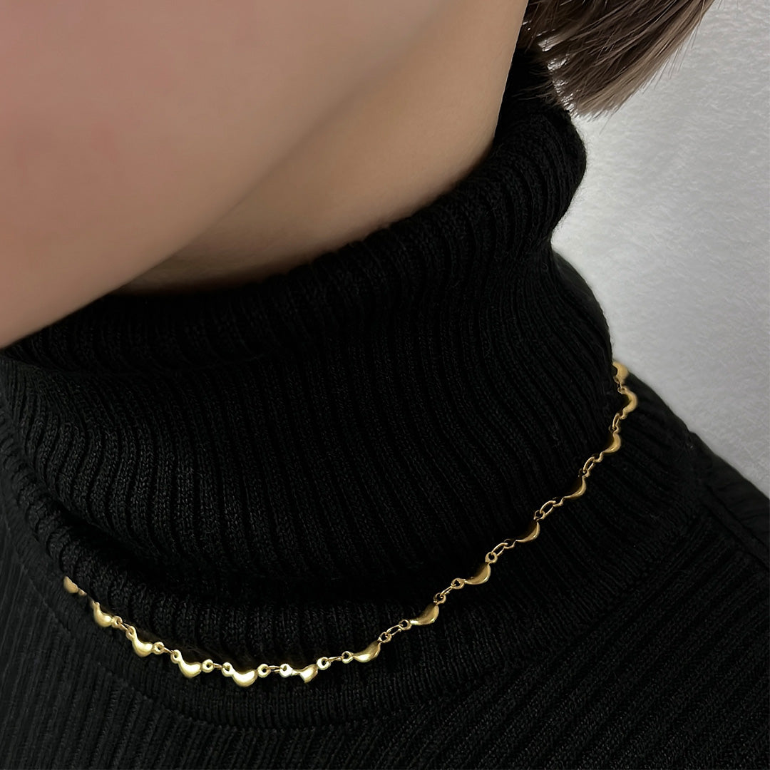 316L ドロップチェーンネックレス
