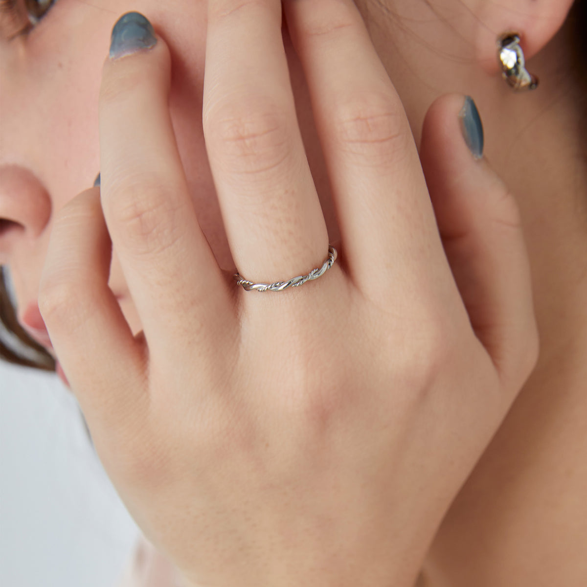 316L ツイストドットリング