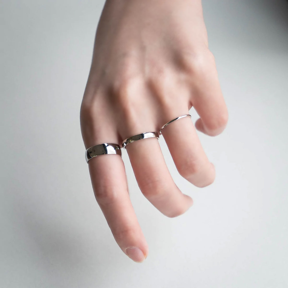 316L シンプルリング(6mm/3mm/1mm)