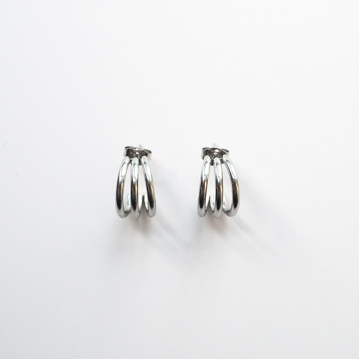 316L ミニトリプルフープピアス